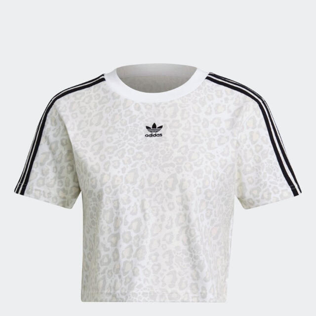 新品未使用タグ付きadidas クロップドTシャツ　Lサイズ