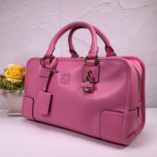 ロエベ(LOEWE)の★正規品★ LOEWE/ロエベ/アマソナ28/ピンク/レザー/美品(ハンドバッグ)