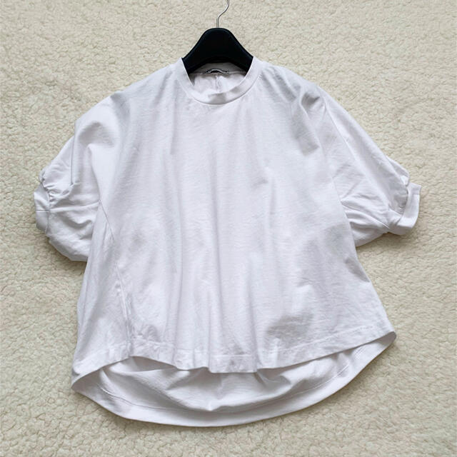 ZARA(ザラ)のZARA  今季　アシメトリーオーバーサイズTシャツ　XS メンズのトップス(Tシャツ/カットソー(半袖/袖なし))の商品写真