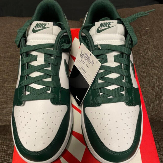 新品　dunk low retro team green 27.5