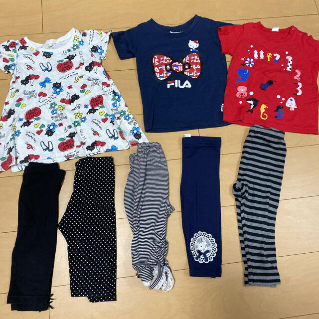 RAG MART(ラグマート)の子供服 女の子 90 夏物　まとめ売り キッズ/ベビー/マタニティのキッズ服女の子用(90cm~)(Tシャツ/カットソー)の商品写真