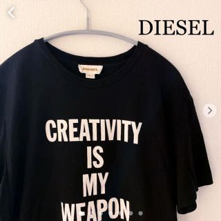 ディーゼル(DIESEL)のDIESEL ディーゼル　Tシャツ　半袖カットソー　Lサイズ　ブラック(Tシャツ/カットソー(半袖/袖なし))