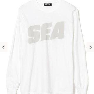 シー(SEA)のWIND AND SEA ロングTシャツ Sサイズ ホワイト(Tシャツ/カットソー(七分/長袖))