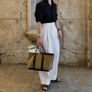 UNITED ARROWS - 美品 未使用 LOEFF ロエフ タック ワイドパンツ