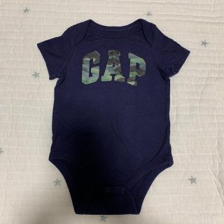 ベビーギャップ(babyGAP)のGAP カモフラ柄ロゴ　ロンパース(ロンパース)