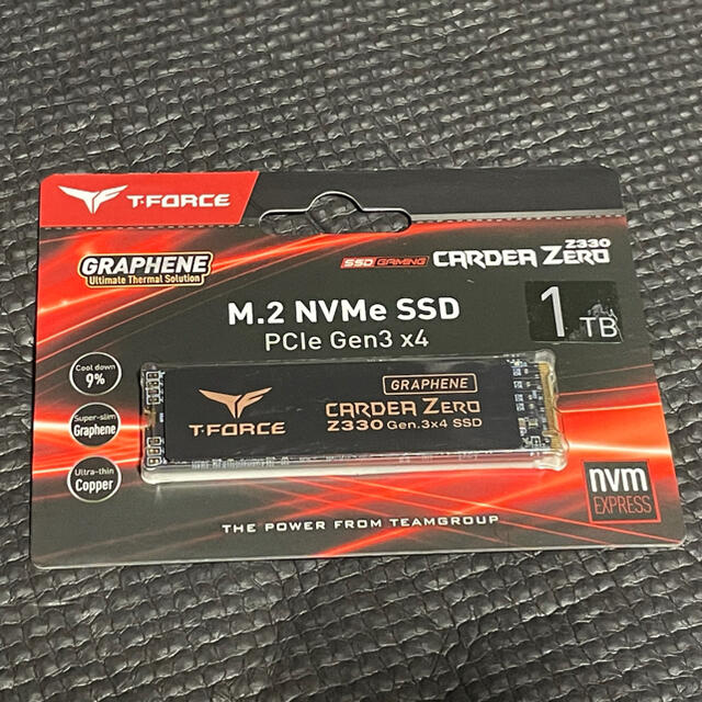 NVMe SSD 1TB T-FORCE CARDER ZERO Z330