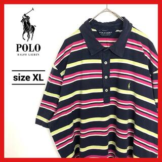 ポロゴルフ(Polo Golf)の90s 古着 ポロラルフローレン ポロシャツ ポロゴルフ 刺繍ロゴ XL(ポロシャツ)
