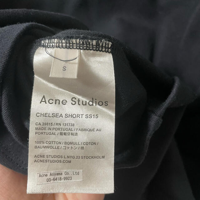 ACNE(アクネ)のacne studios ビッグT Tシャツ オーバーサイズ S 黒 メンズのトップス(Tシャツ/カットソー(半袖/袖なし))の商品写真