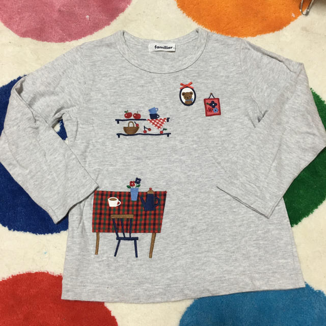 familiar(ファミリア)のファミリア 長袖 Tシャツ&リュック キッズ/ベビー/マタニティのキッズ服女の子用(90cm~)(Tシャツ/カットソー)の商品写真