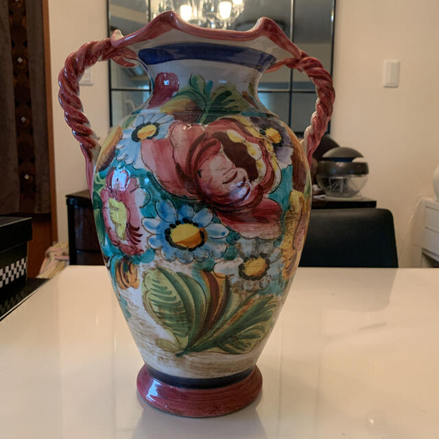 イタリア製　アンティーク壺　花瓶