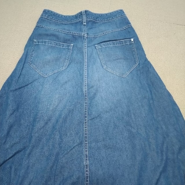 woad blue マキシスカート 3