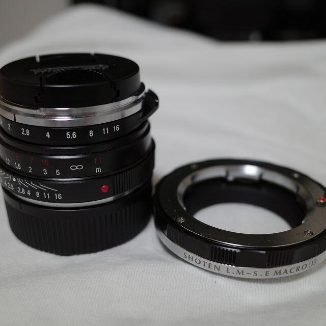 最終値下げ NOKTON classic 40mm F1.4＋ヘリコイドアダプタ スマホ/家電/カメラのカメラ(レンズ(単焦点))の商品写真