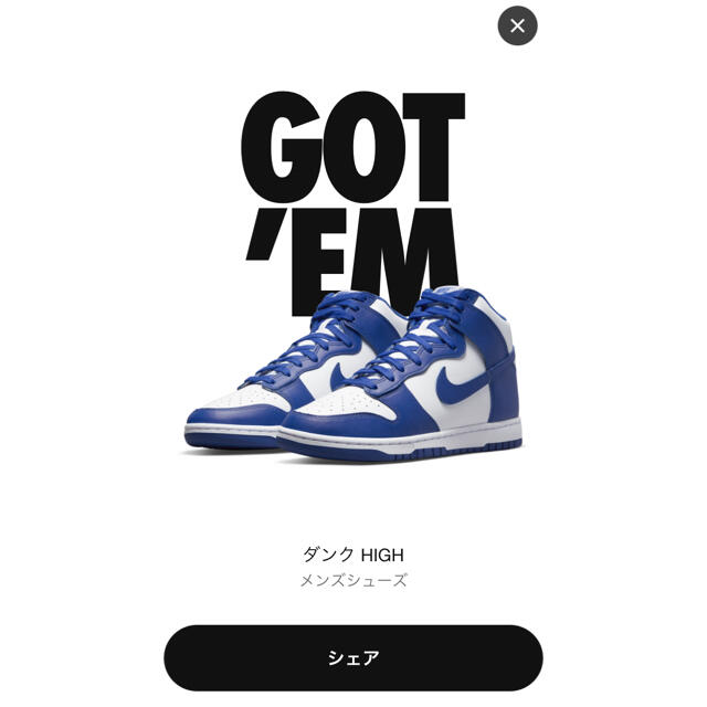 新品 / 28 / NIKE / DUNK HIGH GAME ROYAL