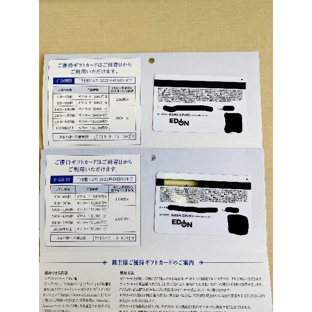 エディオン　株主優待　13000円分