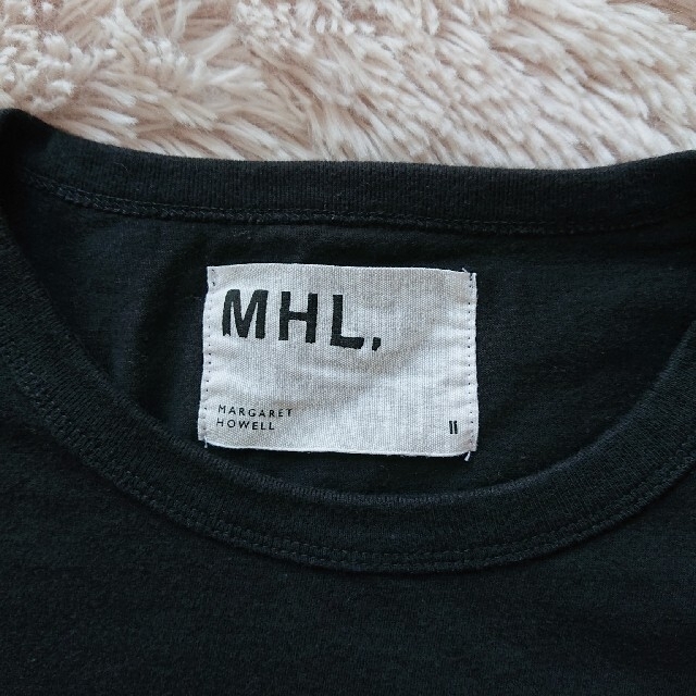 MARGARET HOWELL(マーガレットハウエル)のMHL エムエイチエル Tシャツ 黒 Ⅱ M マーガレットハウエル レディースのトップス(Tシャツ(半袖/袖なし))の商品写真