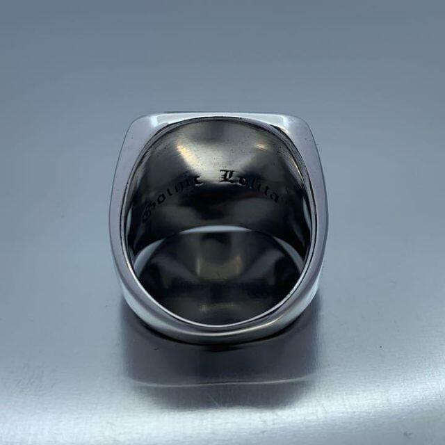 メンズ　台印　シグネットリング　シルバー　ステンレス　ホルスの目デザイン　19号 メンズのアクセサリー(リング(指輪))の商品写真