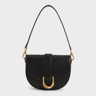 チャールズアンドキース(Charles and Keith)のチャールズアンドキース ショルダーバッグ ブラック(ショルダーバッグ)