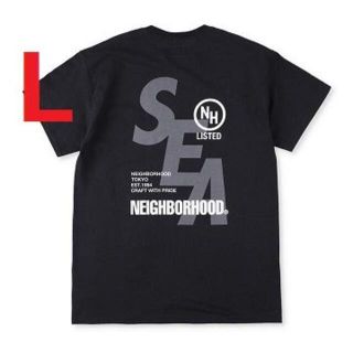 ネイバーフッド(NEIGHBORHOOD)の[L] WIND AND SEA and NEIGHBORHOOD Tシャツ 黒(Tシャツ/カットソー(半袖/袖なし))