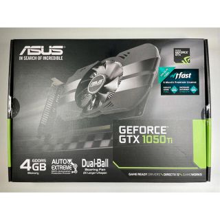 エイスース(ASUS)のASUS PH-GTX1050TI-4G【新品・本体未開封・箱のみ開封品】(PCパーツ)