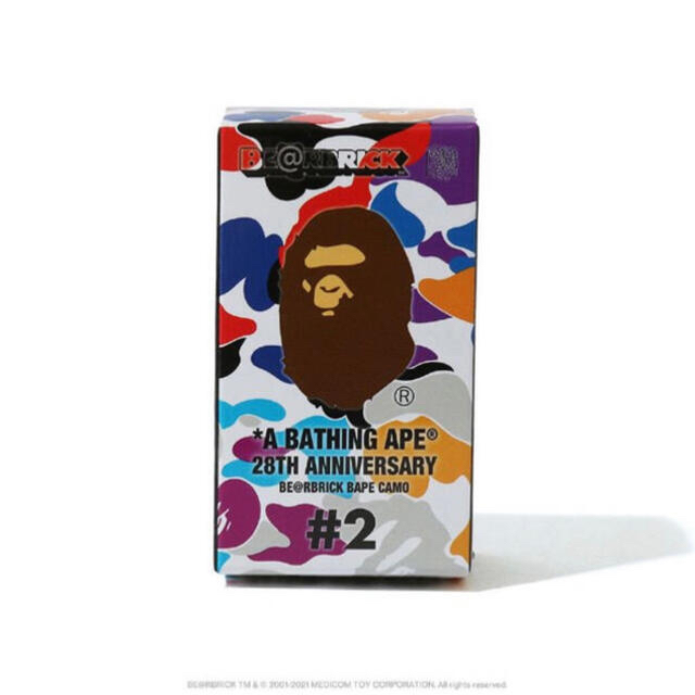 MEDICOM TOY(メディコムトイ)の第2弾 28TH ANNIVERSARY BE@RBRICK BAPE #2 エンタメ/ホビーのフィギュア(その他)の商品写真