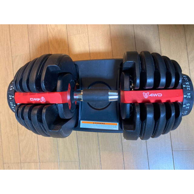 可変式ダンベル 24kg×2個セット筋トレ 15段階調節 アジャスタブルダンベル スポーツ/アウトドアのトレーニング/エクササイズ(トレーニング用品)の商品写真