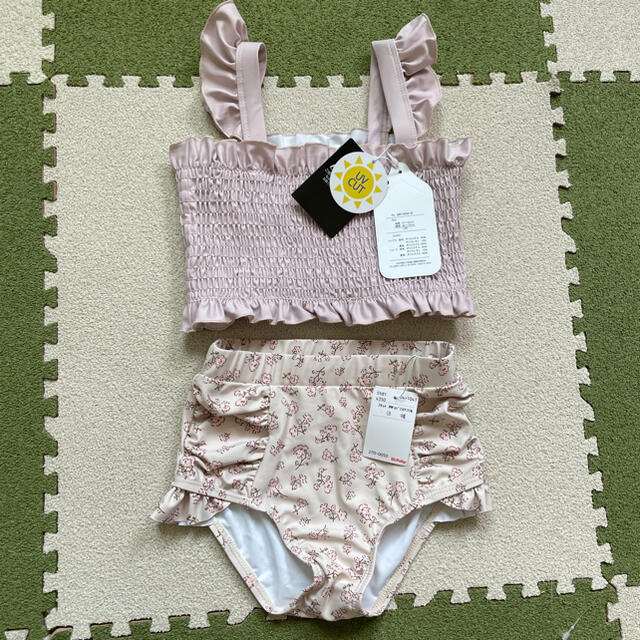 バースデイ mamaraku 120 ピンク ローズ セット キッズ/ベビー/マタニティのキッズ服女の子用(90cm~)(水着)の商品写真