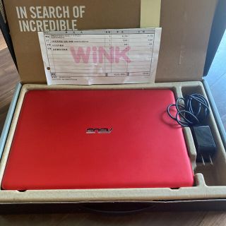 エイスース(ASUS)のASUS EeeBook X205TA-RED10(ノートPC)