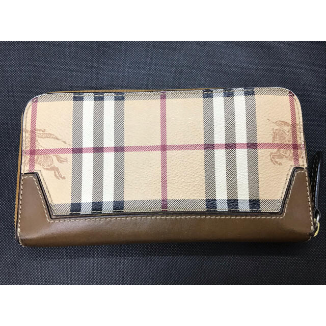 BURBERRY(バーバリー)のBurberry バーバリー 長財布 ノヴァチェック ジップウォレット 美中古品 レディースのファッション小物(財布)の商品写真