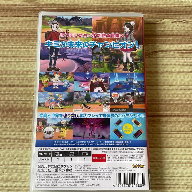 ポケモン(ポケモン)のポケットモンスター ソード Switch エンタメ/ホビーのゲームソフト/ゲーム機本体(家庭用ゲームソフト)の商品写真