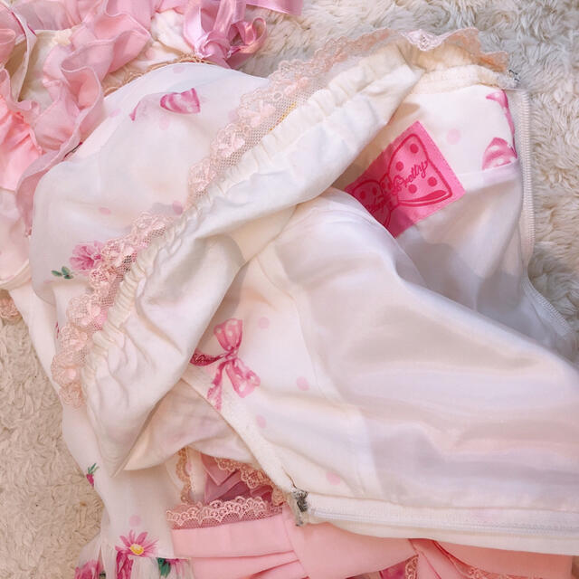 Angelic Pretty(アンジェリックプリティー)のpowder rose レディースのワンピース(ミニワンピース)の商品写真