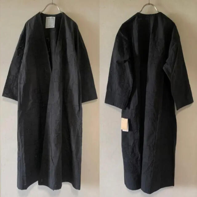 BEARDSLEY - 新品 BEARDSLEY 刺繍羽織り コート ブラックの通販 BEARDSLEY - 新品 BEARDSLEY 刺繍羽織り コート ブラックの通販