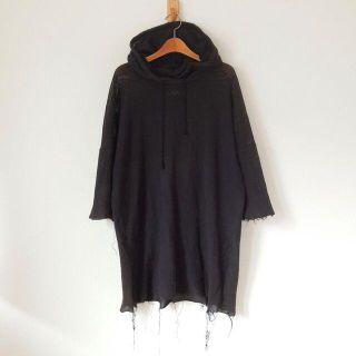 ラフシモンズ(RAF SIMONS)のラフシモンズ 2003ss 消費者期 メッシュパーカー 黒 50(パーカー)