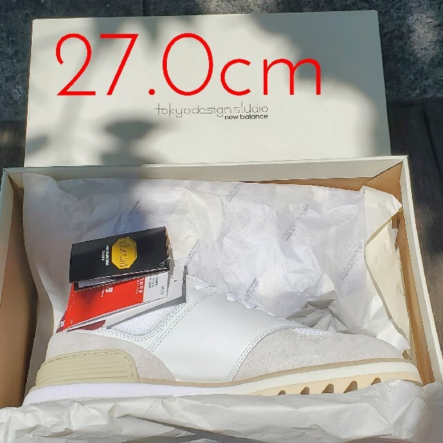 【27.0cm】New Balance TDS574 white 新品未使用