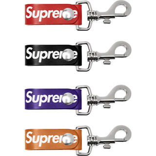 シュプリーム(Supreme)の4色セット Supreme 21ss Leather Key Loop 新品(キーホルダー)