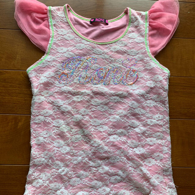 RONI(ロニィ)のRONI  ロニィ   ノースリーブ    フリル  Tシャツ キッズ/ベビー/マタニティのキッズ服女の子用(90cm~)(その他)の商品写真