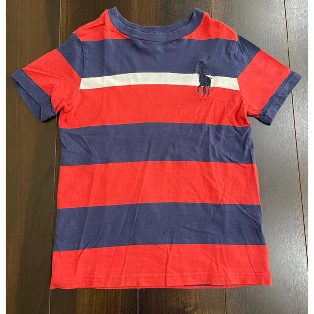 Ralph Lauren(ラルフローレン)の美品　ラルフローレン ボーダー Tシャツ　130cm キッズ/ベビー/マタニティのキッズ服男の子用(90cm~)(Tシャツ/カットソー)の商品写真