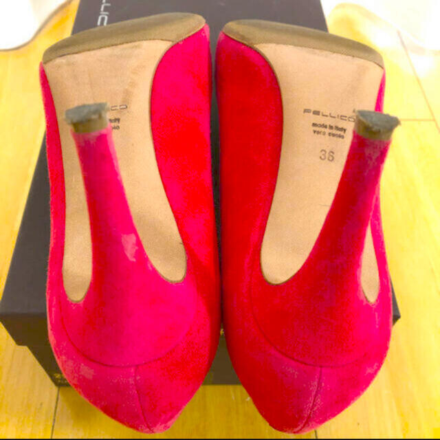 PELLICO(ペリーコ)の出品6/25まで！PELLICO パンプス ピンク サイズ36 ヒール8.0cm レディースの靴/シューズ(ハイヒール/パンプス)の商品写真