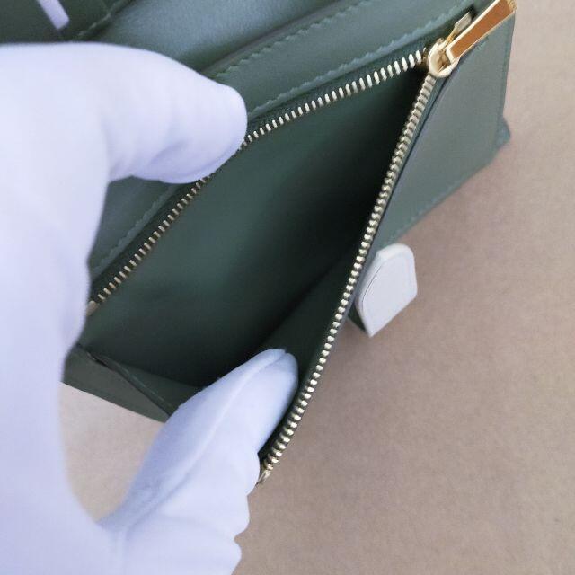 セリーヌ ミディアム ストラップ ウォレット ライトカーキ 折り財布 セリーヌ ミディアム ストラップ ウォレット ライトカーキ 折り財布