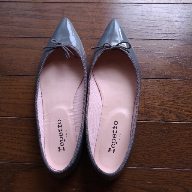 特価豊富な】 repetto レペット ポインテッド エナメル グレーの通販 by ミモザ's shop｜レペットならラクマ