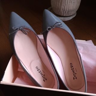 レペット(repetto)のレペット　ポインテッド　エナメル　グレー(バレエシューズ)