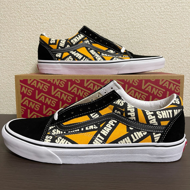 VANS(ヴァンズ)の新品！VANS OLD SKOOL SHIT HAPPINESS Yellow メンズの靴/シューズ(スニーカー)の商品写真