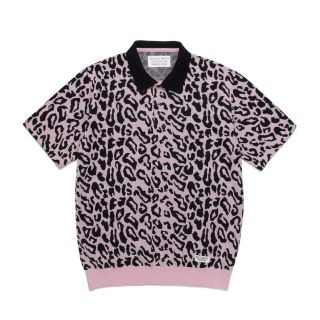 ワコマリア(WACKO MARIA)のワコマリア LEOPARD KNIT PORO SHIRT Ｍサイズ 新品(ポロシャツ)