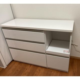 キッチンカウンター　120cm 大川家具(キッチン収納)