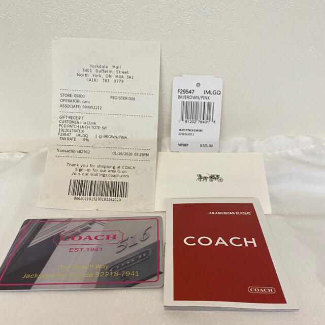 花柄バッグ　コーチ【新品未使用】COACH たくさん入る