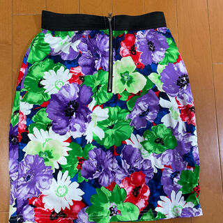 アナップミンピ(anap mimpi)のANAP 花柄 タイトスカート(ひざ丈スカート)