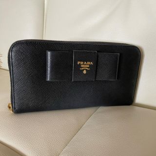 プラダ(PRADA)のあさひな様専用 PRADA  リボンラウンドジップ長財布(財布)