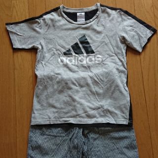 アディダス(adidas)のアディダス半袖Tシャツ ハーフパンツ 上下 セット 男の子 140 夏服(Tシャツ/カットソー)