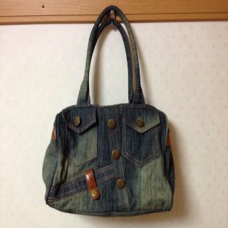 アナップ(ANAP)のリメイク風デニムボストン【明日まで！】(ボストンバッグ)