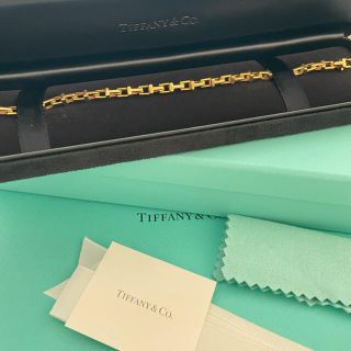 ティファニー(Tiffany & Co.)のTiffany ティファニー K18YG ナローチェーンブレスレット(ブレスレット/バングル)