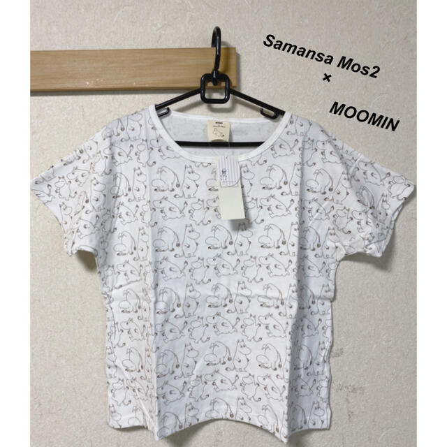 SM2(サマンサモスモス)の新品　サマンサモスモス　レディース　ムーミン　総柄　Tシャツ レディースのトップス(Tシャツ(半袖/袖なし))の商品写真
